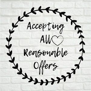 ACCEPTING REASONABLE OFFERS, could make multiple items into a bundle!